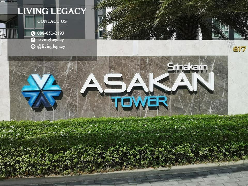 รูป SKZUG9 ให้เช่าคอนโด Asakan Place Srinakarindra 29.24 ตร.ม. ชั้น 10 line id : @livinglegacy - รูปที่ 3/11
