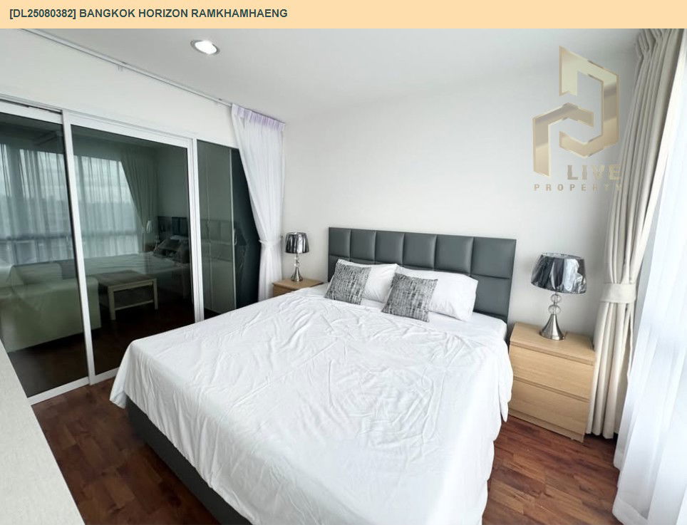 picture DL25080382 Condo for rent, Bangkok Horizon Ramkhamhaeng near Airport Rail Link Hua Mak, ready to move in, call urgently 0656133286 LineID @655ebbvc - 5/7