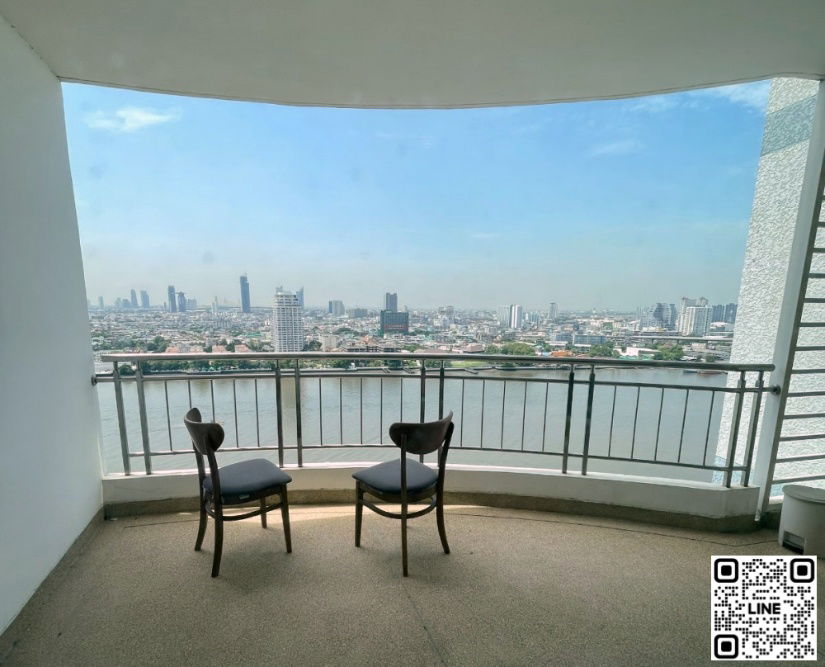 picture TA7652📲Line ID @556ryccg 🎡192 sqm 3 Bedroom Floor25 Supalai River Resort, Charoennakhon road Fully fitted Large balcony - 12/17