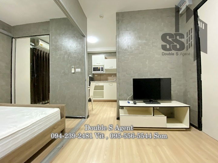 รูป SS 223 #ให้เช่าพลัมคอนโดบางใหญ่สเตชั่น #ให้เช่าพลัมคอนโดตรงคลองถนน ขนาด 23 ตร.ม  ตึก A ชั้น 1  #ให้เช่าคอนโดราคาถูก - รูปที่ 2/9