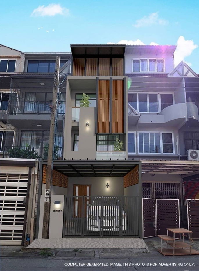รูป ขายบ้านทาวโฮมเอกมัย สุขุมวิท65 ปรีดีพนมยงค์15 Townhome 4ชั้น ใกล้ BTSเอกมัย ทองหล่อ พระโขนง 3 ห้องนอน 4ห้องน้ำ พร้อมอยู่ ใกล้พระราม4 ทางด่ว 0879074045 - รูปที่ 17/17