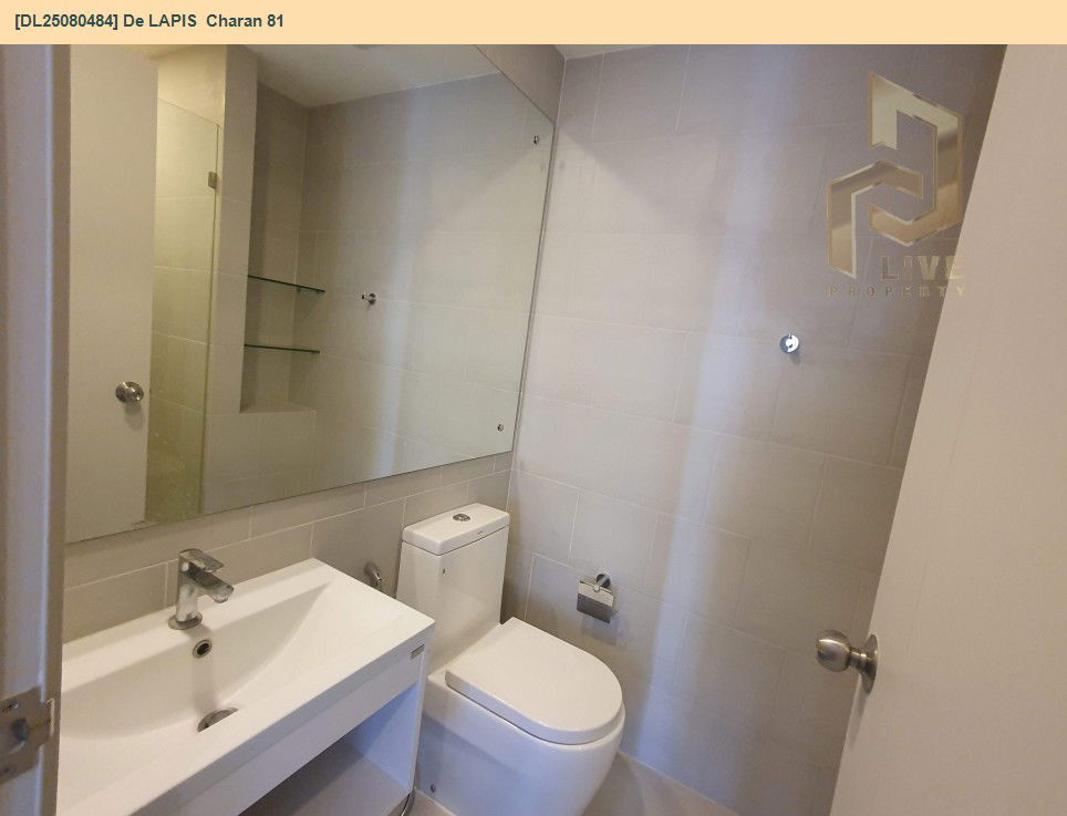 รูป DL25080484 ให้เช่าคอนโด เดอ ลาพีส จรัญ 81 (De LAPIS  Charan 81) ใกล้ MRT บางพลัด พร้อมเข้าอยู่ โทรด่วน 0638692663 LineID @534wlwof - รูปที่ 9/13
