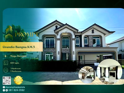 เช่าบ้านเดี่ยว เทสโก้โลตัส บางพลี : GH01269 - Grandio Bangna KM.5  : Mega Bangna