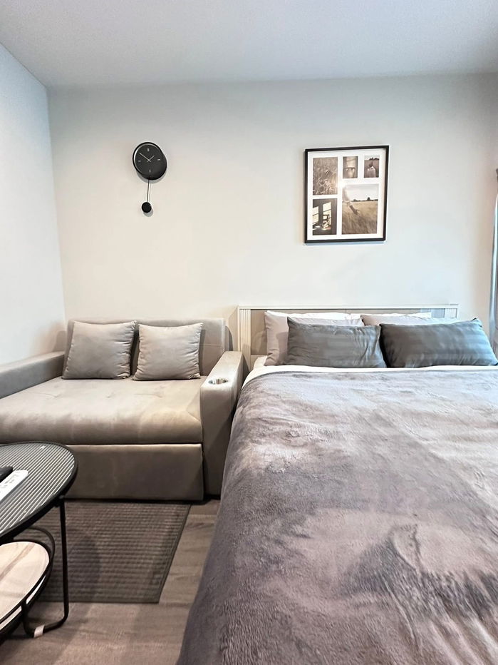 รูป ให้เช่า 𝗜𝗗𝗘𝗢 รามคำแหง-ลำสาสี สเตชั่น 🏡 มีเครื่องซักผ้า ใกล้รถไฟฟ้าลำสาลี‼️#ตอบแชทไว 🔥🔥   รหัส T10 - รูปที่ 2/7