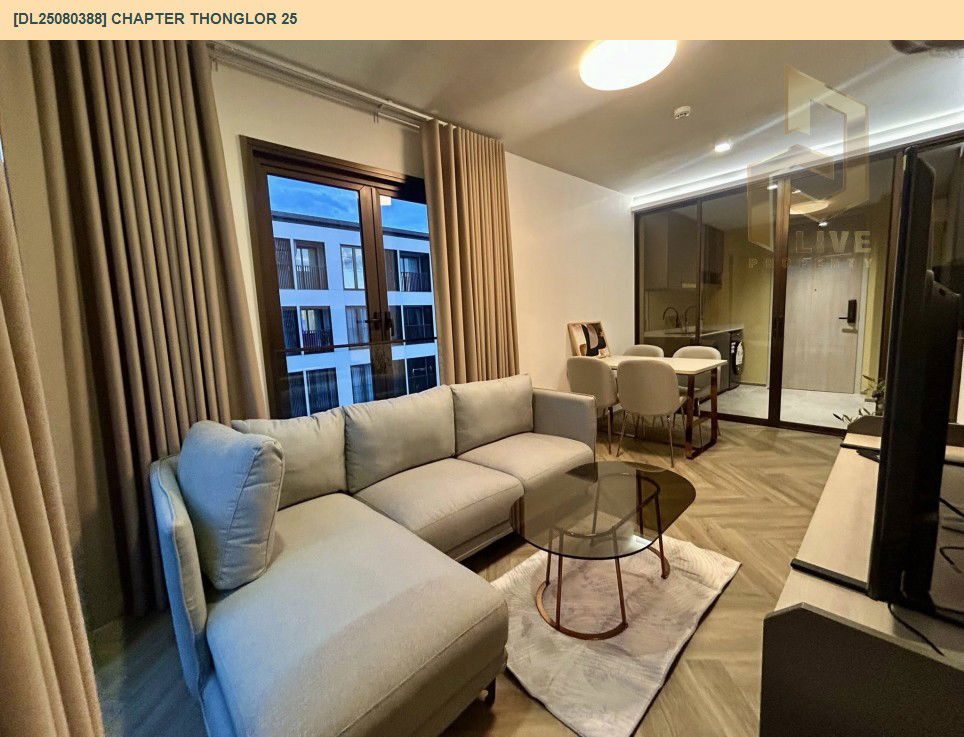 picture DL25080388 Condo for rent, Chapter Thonglor 25 near BTS Thong Lo, ready to move in, call urgently 0656133286 LineID @655ebbvc - 3/9