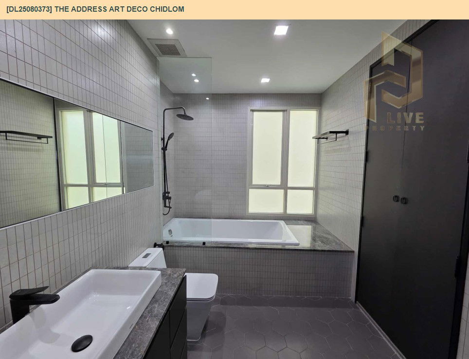 picture DL25080373 Condo for rent, The Address Art Deco Chidlom near BTS Chit Lom, ready to move in, call urgently 0656133286 LineID @655ebbvc - 9/10