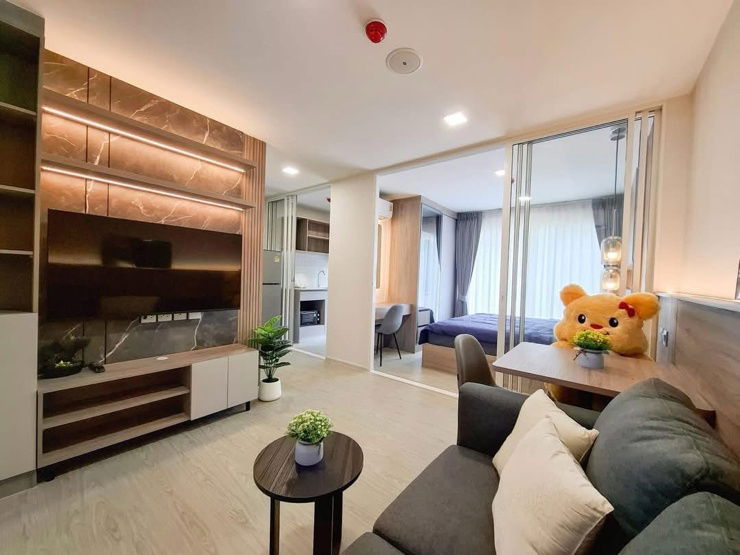 รูป 📢ให้เช่า Kave town Isalnd ข้างม.กรุงเทพ ตึก B ชั้น 2 ขนาด 29 sqm ครัวแยก วิวนอก ห้องสวยสไตล์ Luxury - รูปที่ 1/5