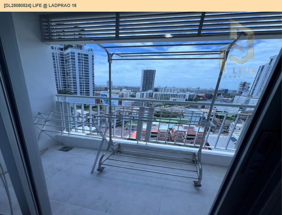รูป DL25080524 ให้เช่าคอนโด ไลฟ์ แอท ลาดพร้าว 18 (Life @ Ladprao 18) ใกล้ MRT ลาดพร้าว พร้อมเข้าอยู่ โทรด่วน 0638692663 LineID @534wlwof - รูปที่ 9/9