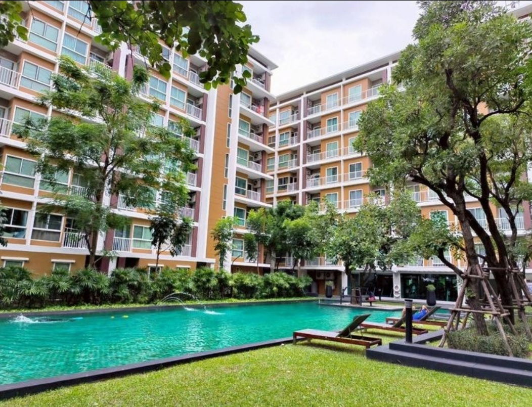 รูป ขาย We condo เอกมัย-รามอินทรา ตึก B พื้นที่ 25.90  พร้อมเฟอร์ ชั้น 4 ห้อง Studio วิวสระว่ายน้ำ ติดบันไดฉุกเฉิน - รูปที่ 9/9