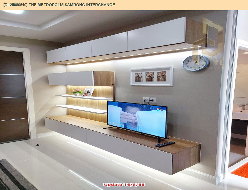 picture DL25080510 Condo for rent, The Metropolis Samrong Interchange near BTS Samrong, ready to move in, call urgently 0656133286 LineID @655ebbvc - 6/20