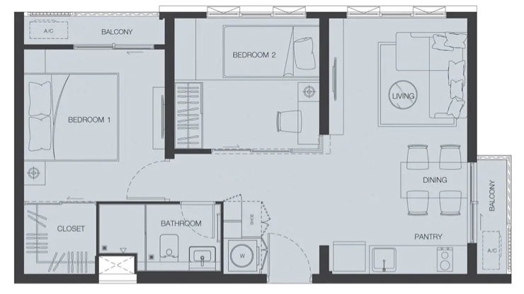picture Fully furnished 2-bedroom condo near MRT phetkasem48 (Ready to move-in) - 17/17