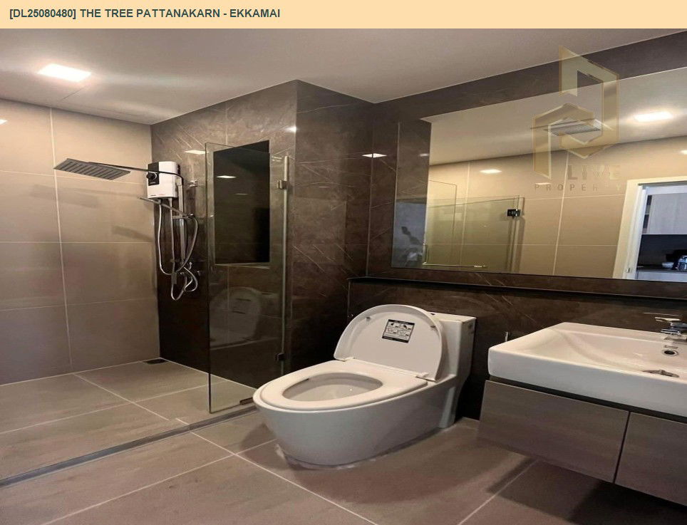 picture DL25080480 Condo for rent, The Tree Pattanakarn - Ekkamai near สายสีส้ม, ready to move in, call urgently 0656133286 LineID @655ebbvc - 7/8