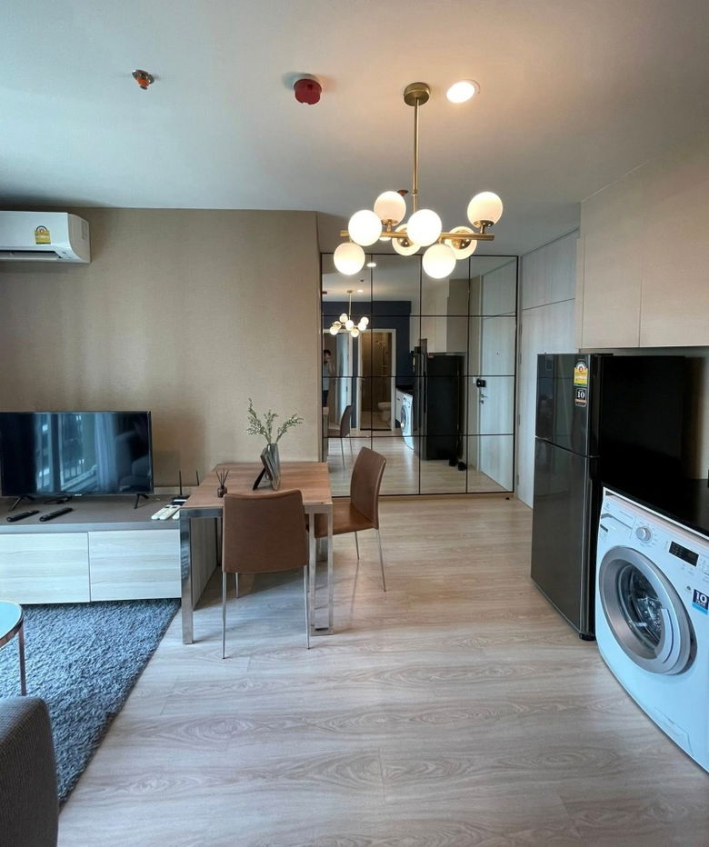picture TA6916📲LineID @556ryccg 🚄2 Bedroom 39sqm Noble Revolve Ratchada2 Fully furnished near subway MRT Thailand Cultural Center, Esplanade - 8/11