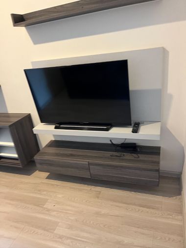 📍 Condo for rent: Centric Ratchada-Huai Khwang, fully furnished, ready to move in. Located near Huai Khwang MRT (only 100 m).
