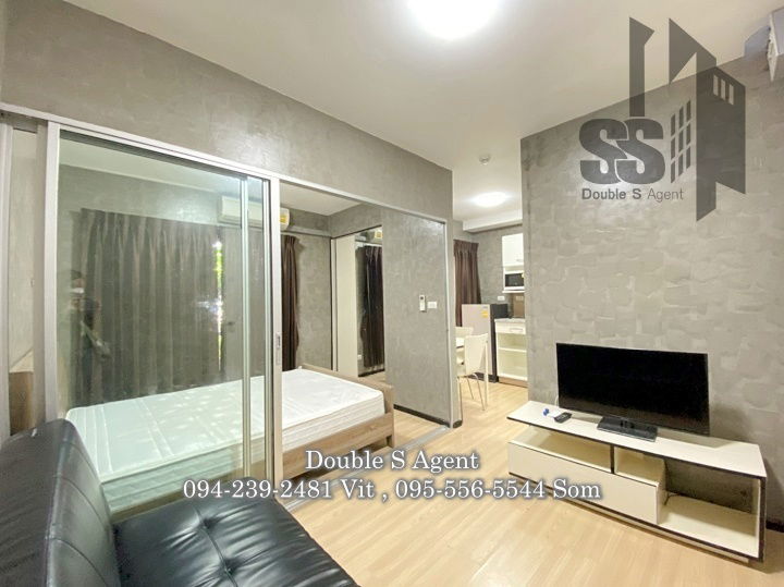รูป SS 223 #ให้เช่าพลัมคอนโดบางใหญ่สเตชั่น #ให้เช่าพลัมคอนโดตรงคลองถนน ขนาด 23 ตร.ม  ตึก A ชั้น 1  #ให้เช่าคอนโดราคาถูก - รูปที่ 1/9