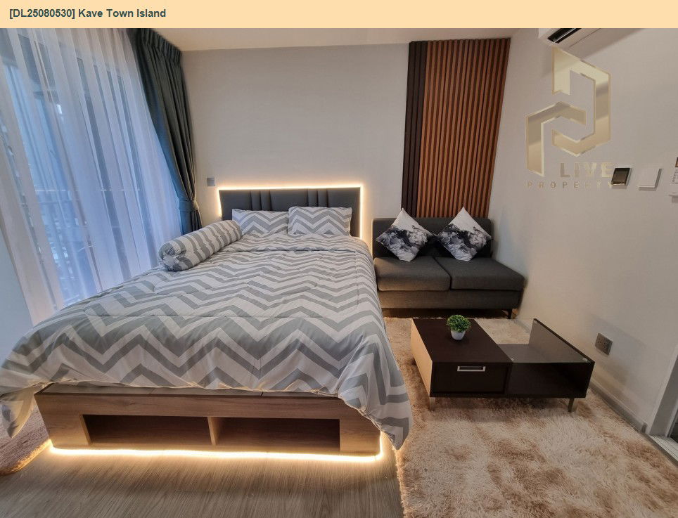 picture DL25080530 Condo for rent, Kave Town Island near BTS Khu Khot, ready to move in, call urgently 0656133286 LineID @655ebbvc - 4/12