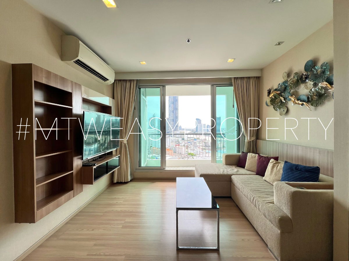 picture 66 sqm, River view, 2bedrooms 2 bathroom near BTS  - 2/6