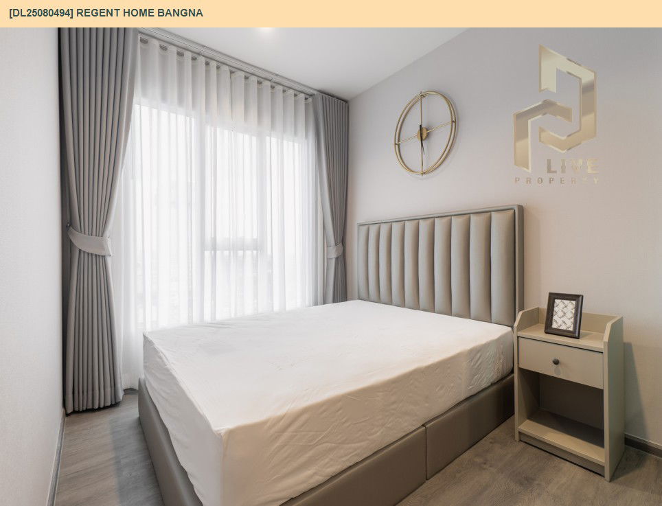 รูป DL25080494 ให้เช่าคอนโด รีเจ้นท์ โฮม บางนา (Regent home bangna) ใกล้ BTS บางนา พร้อมเข้าอยู่ โทรด่วน 0638692663 LineID @655ebbvc - รูปที่ 6/10