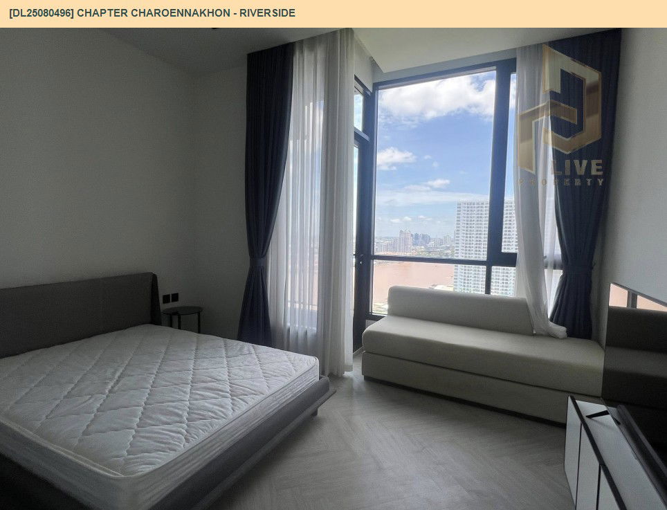 picture DL25080496 Condo for rent, Chapter Charoennakhon - Riverside near BTS Krung Thon Buri, ready to move in, call urgently 0656133286 LineID @534wlwof - 2/8
