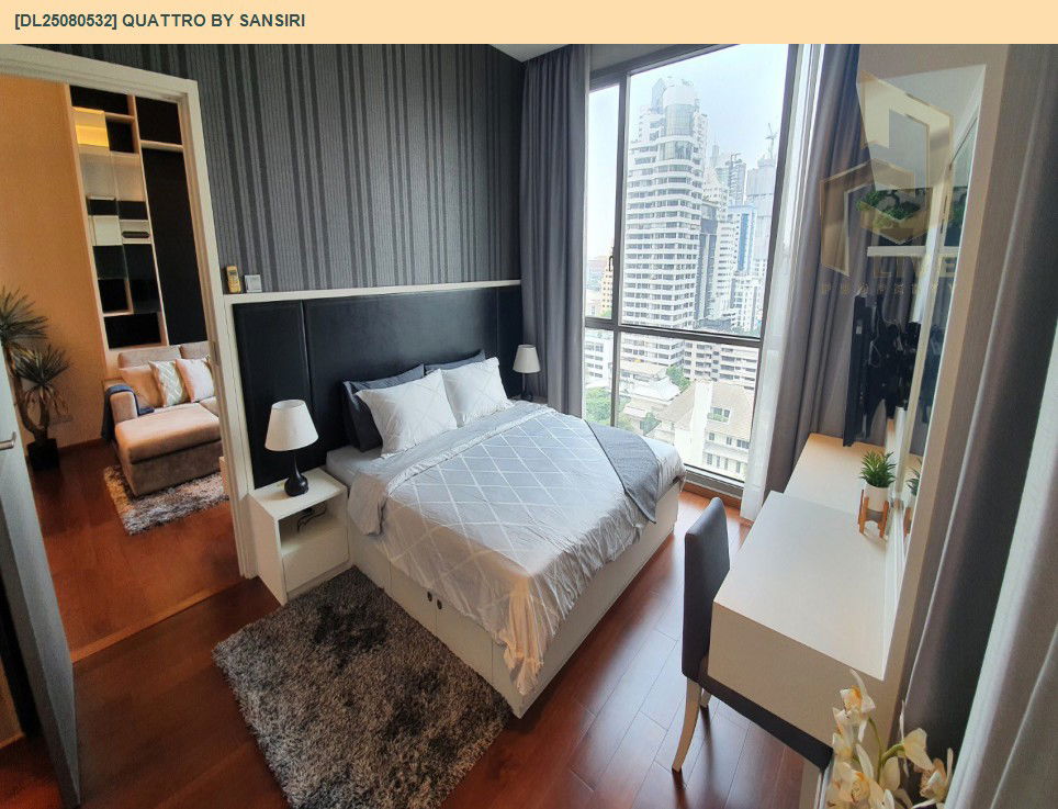 picture DL25080532 Condo for rent, Quattro by Sansiri near BTS Thong Lo, ready to move in, call urgently 0656133286 LineID @534wlwof - 4/7