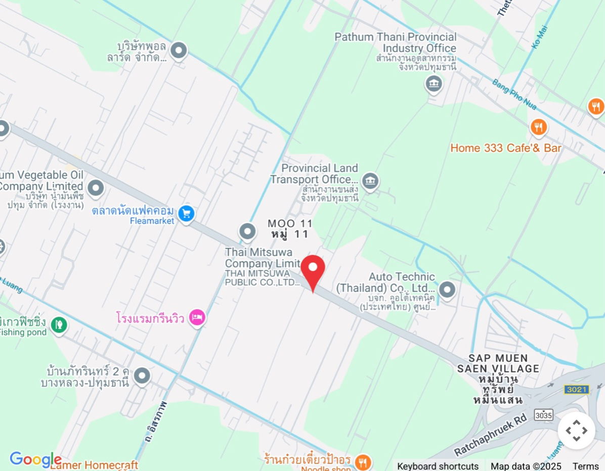 picture For rent: land with a building for business. Prime location on the main road 346, directly opposite the entrance to the Pathum Thani Transport Office. - 6/7