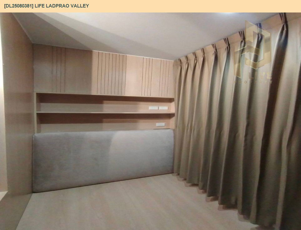 รูป DL25080381 ให้เช่าคอนโด ไลฟ์ ลาดพร้าว แวลลีย์ (Life Ladprao Valley) ใกล้ BTS ห้าแยกลาดพร้าว พร้อมเข้าอยู่ โทรด่วน 0638692663 LineID @655ebbvc - รูปที่ 11/11