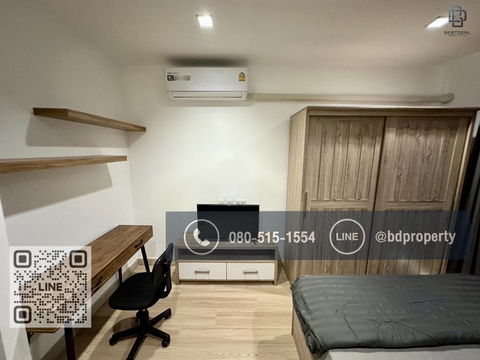 Bestdeal  FOR RENT Studio 22 sqm. Rental 13,500 THB /month CONDO “IDEO MOBI RAMA 9” Near Phraram Kao 9 MRT Station 80 meters.