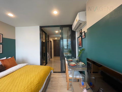 🚩 ให้เช่าคอนโด เอ็กซ์ที ห้วยขวาง อาคาร A ชั้น 40 1 ห้องนอน ขนาด 30.00 ตรม ใกล้ The Street รัชดา