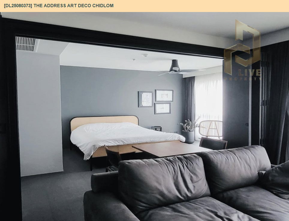 picture DL25080373 Condo for rent, The Address Art Deco Chidlom near BTS Chit Lom, ready to move in, call urgently 0656133286 LineID @655ebbvc - 5/10