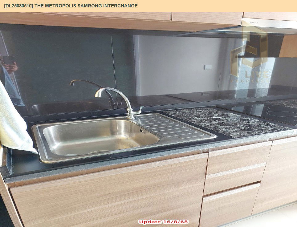 picture DL25080510 Condo for rent, The Metropolis Samrong Interchange near BTS Samrong, ready to move in, call urgently 0656133286 LineID @655ebbvc - 13/20