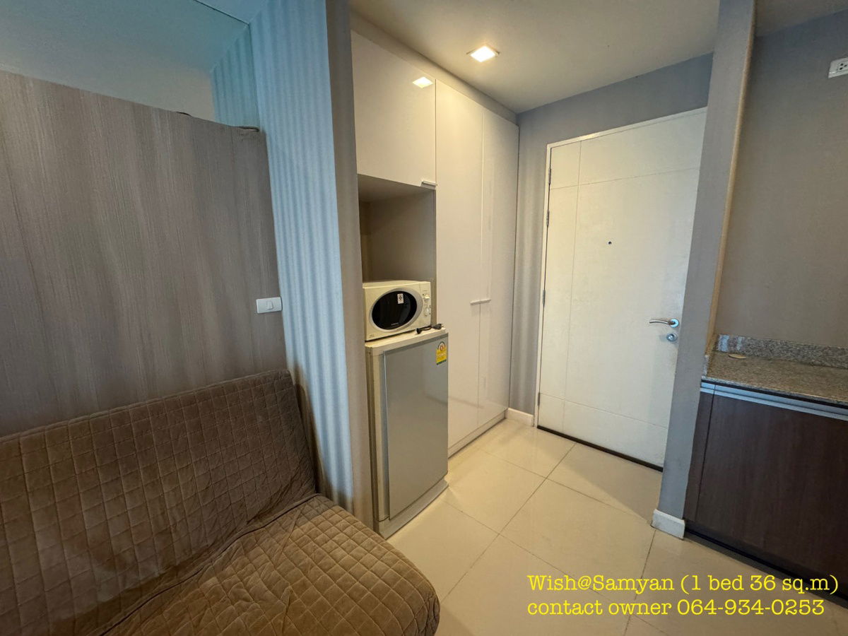 รูป ให้เช่าคอนโด Wish@Samyan ใกล้ MRT สามย่าน 18,000 บาท รหัสทรัพย์: RS1468 - รูปที่ 3/8