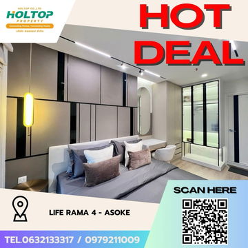 #Z1963💥170868🔥 Condo for rent: Life Rama 4 - Asoke