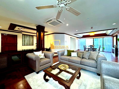 Apartment building for rent Bangkok University : Impressive 3 Bedroom Apartment For Rent in Phrom Phong Area - BR0400AP