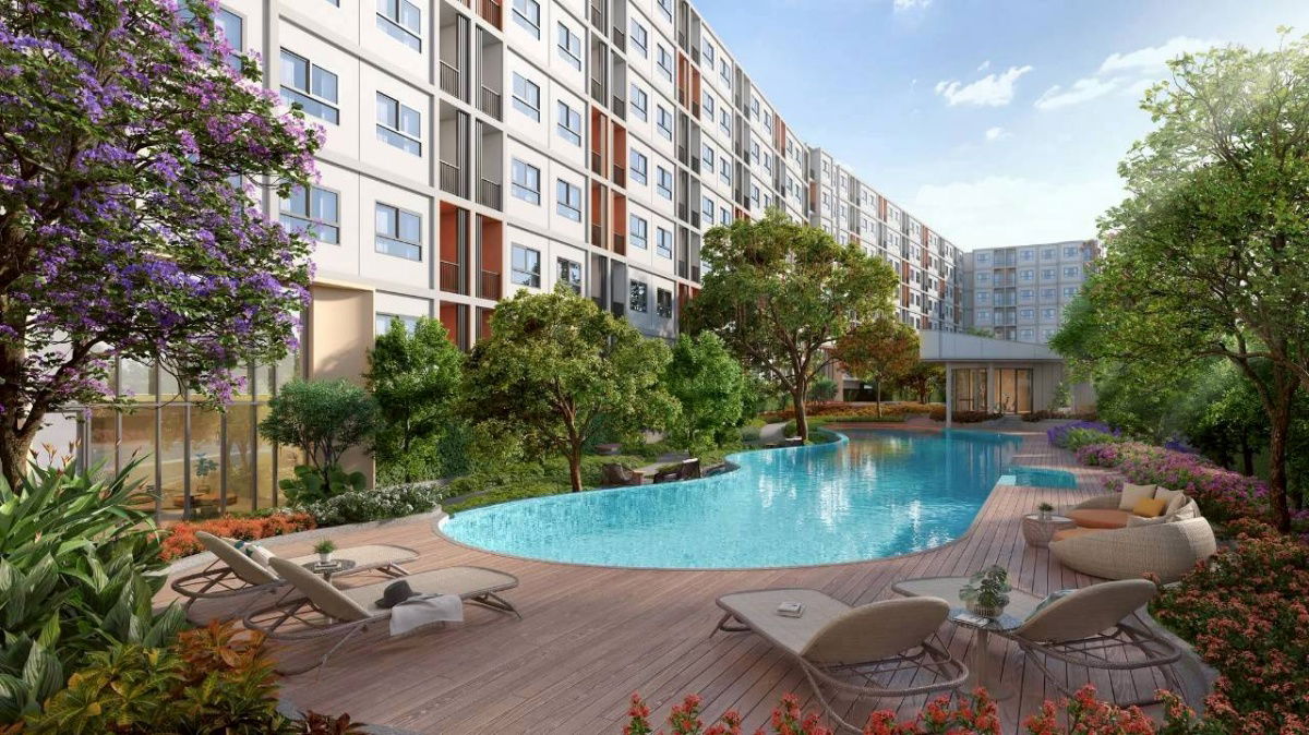 รูป ให้เช่า dcondo vale Sriracha ดีคอนโด เวล ศรีราชา ขนาด 1 Bed ขนาด 25.7 ตร.ม. ตึก B ชั้น 4 วิวภูเขา หัวนอนทิศเหนือ ไม่โดนแดดบ่าย - รูปที่ 8/14