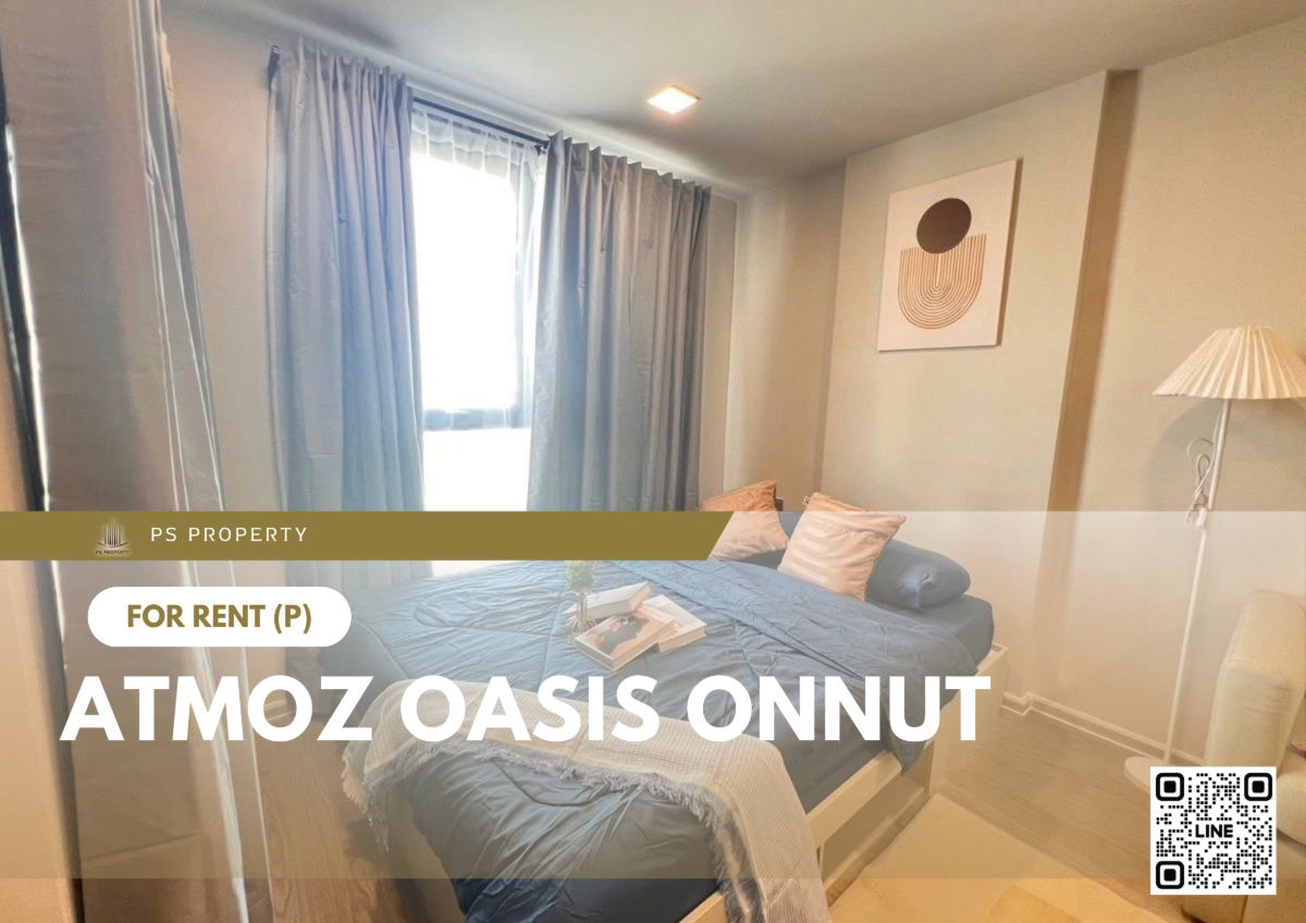 picture For rent 🔥 Atmoz Oasis Onnut 🔥 Fully furnished and equipped, near MRT Srinakarin - 1/9