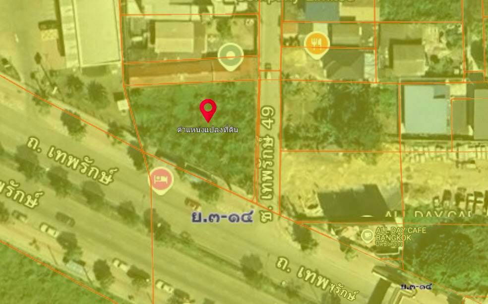 รูป ขาย ที่ดินเปล่า ซอยถนนเทพรักษ์ 49 - รูปที่ 2/7
