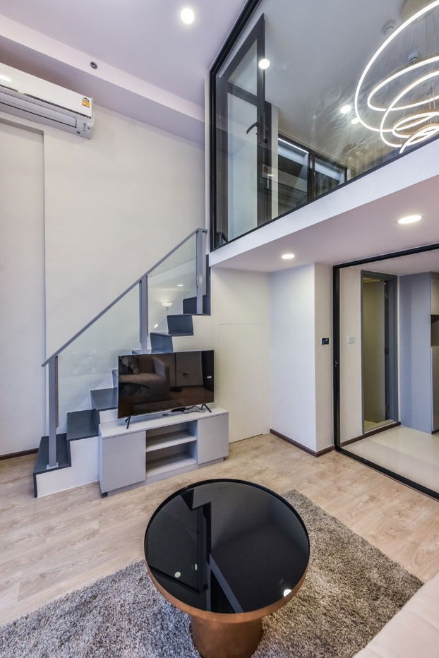 รูป ✅ ✅ SOHO Bangkok Ratchada , Luxury Class Duplex 1 ห้องนอน พร้อมเข้าอยู่ ติดต่อไลน์ @bktasset โทร 095-325-8928 - รูปที่ 4/16