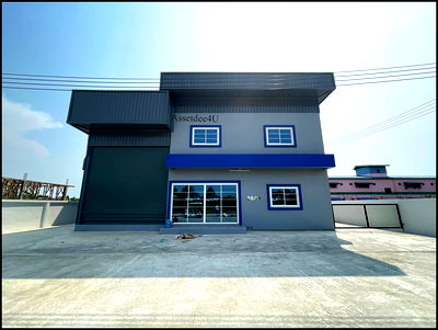 เช่าโรงงาน สถาบันการแพทย์จักรีนฤบดินทร์ : AW552 ให้เช่าโกดัง โรงงาน ย่านบางปลา บางพลี โกดังมีออฟฟิศ พื้นที่ 456 ตร.ม. พื้นอีพ็อกซี่ เทรลเลอร์เข้าได้