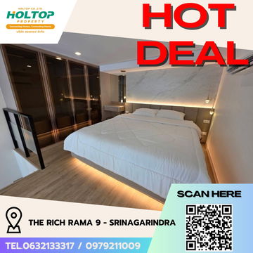#R5771  🎉 180868 ให้เช่าคอนโด The Rich Rama 9 - Srinagarindra