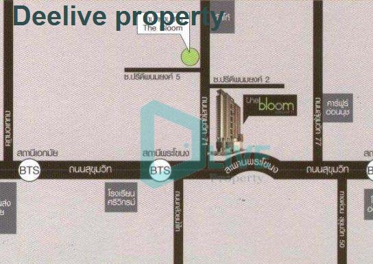 picture DL006502 Condo for rent, The Bloom Sukhumvit 71 near BTS Phra Khanong, ready to move in, call urgently 0656133286 LineID @655ebbvc - 7/8