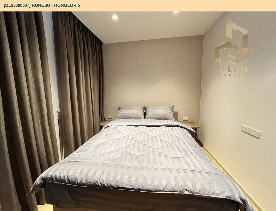 picture DL25080537 Condo for rent, Runesu Thonglor 5 near BTS Thong Lo, ready to move in, call urgently 0656133286 LineID @534wlwof - 3/8