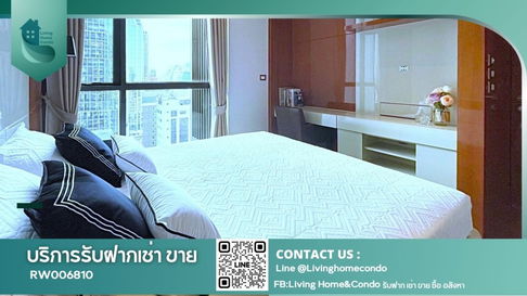 For Rent The Address Sukhumvit 28, luxury condo with jacuzzi in the room, on Sukhumvit Road, near BTS Phrom Phong within walking distance - RW006810