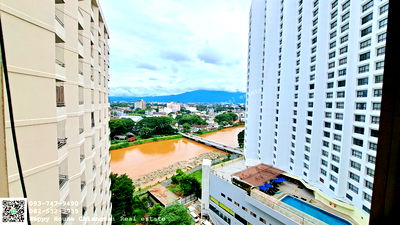 Condos for rent Chiang Mai : Riverside Condominium for rent, 8,000 baht per month, call 082-532-3935