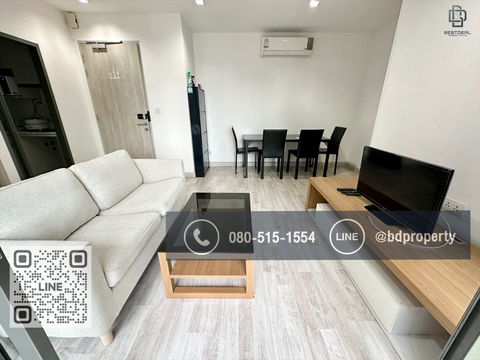 Bestdeal ให้ด่วน!!! 2 ห้องนอน ราคา 24,000 บาท/เดือน ห้องสวย Fully Furnished พร้อมอยู่  "IDEO MOBI RAMA 9"    ใกล้MRTและเซ็นทรัลพระราม 9 เพียง 80 ม.