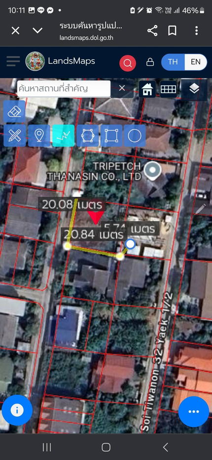 picture Land for sale in Tiwanont Soi 32 about 500m from main road  - 9/9
