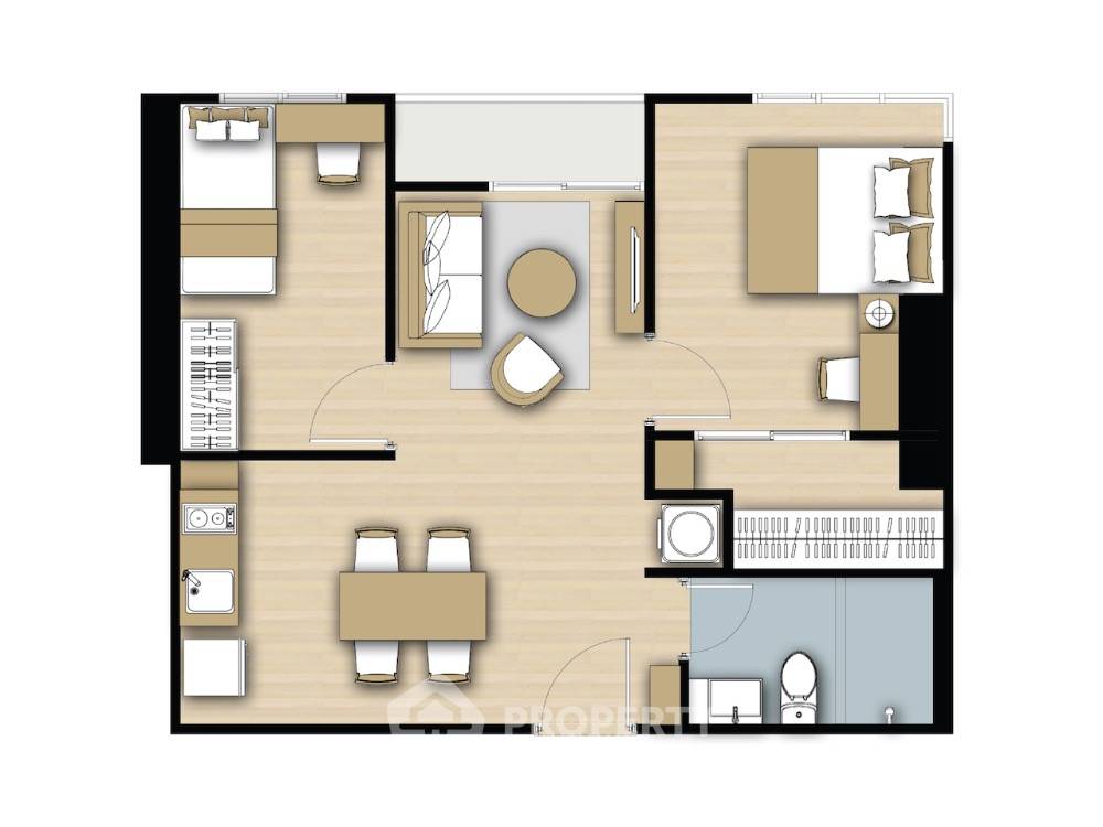 picture 2-BR Condo at The Parkland Phetkasem 56 near MRT Lak Song (ID 1999310) - 20/20