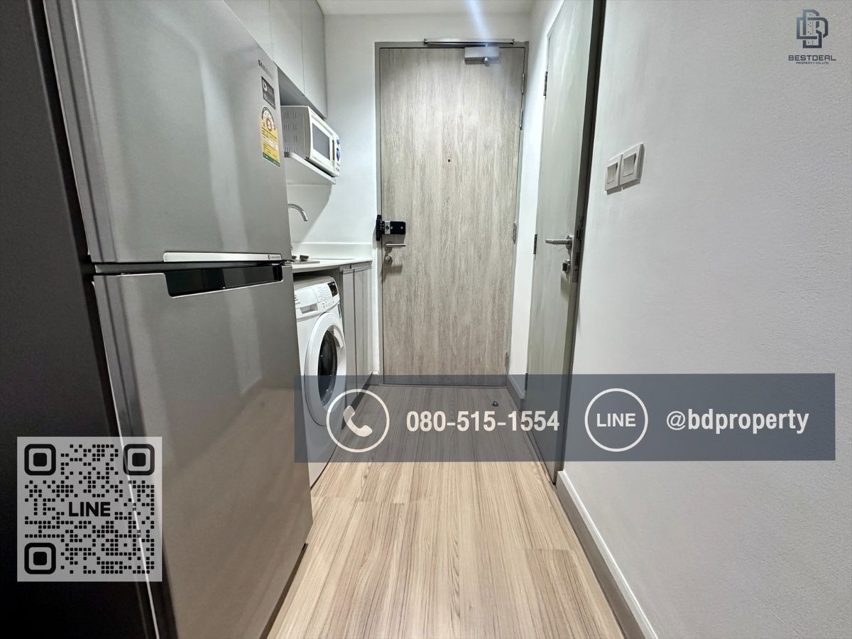 รูป Bestdeal ให้เช่า Studio 22ตรม.ราคา13,500/เดือนเท่านั้น เฟอร์นิเจอร์และเครื่องใช้ไฟฟ้าครบ “IDEO MOBI RAMA 9” ใกล้MRT และ เซ็นทรัลพระราม 9 เพียง 80 ม. - รูปที่ 8/11