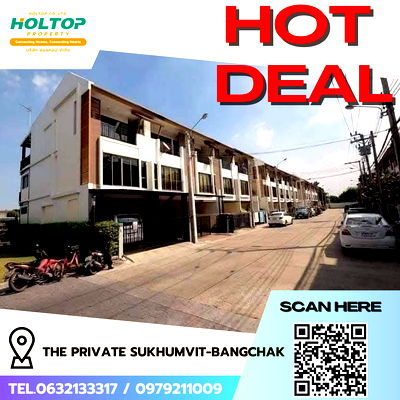 เช่าทาวน์โฮม วิทยาลัยเซาธ์อีสท์บางกอก : #R5773 🎉 180868  ให้เช่าบ้าน The Private Sukhumvit-Bangchak