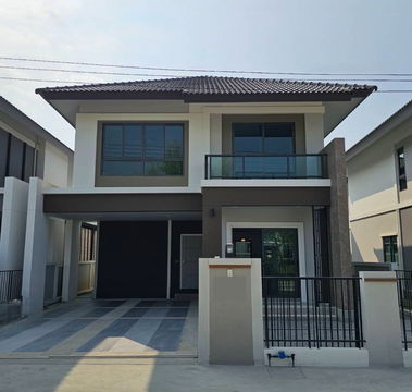 ให้เช่าบ้านเดี่ยว 2 ชั้นในหมู่บ้านกาญจน์กนก 12 ใกล้โรงเรียนนานาชาติ Unity โทร 082-532-3935