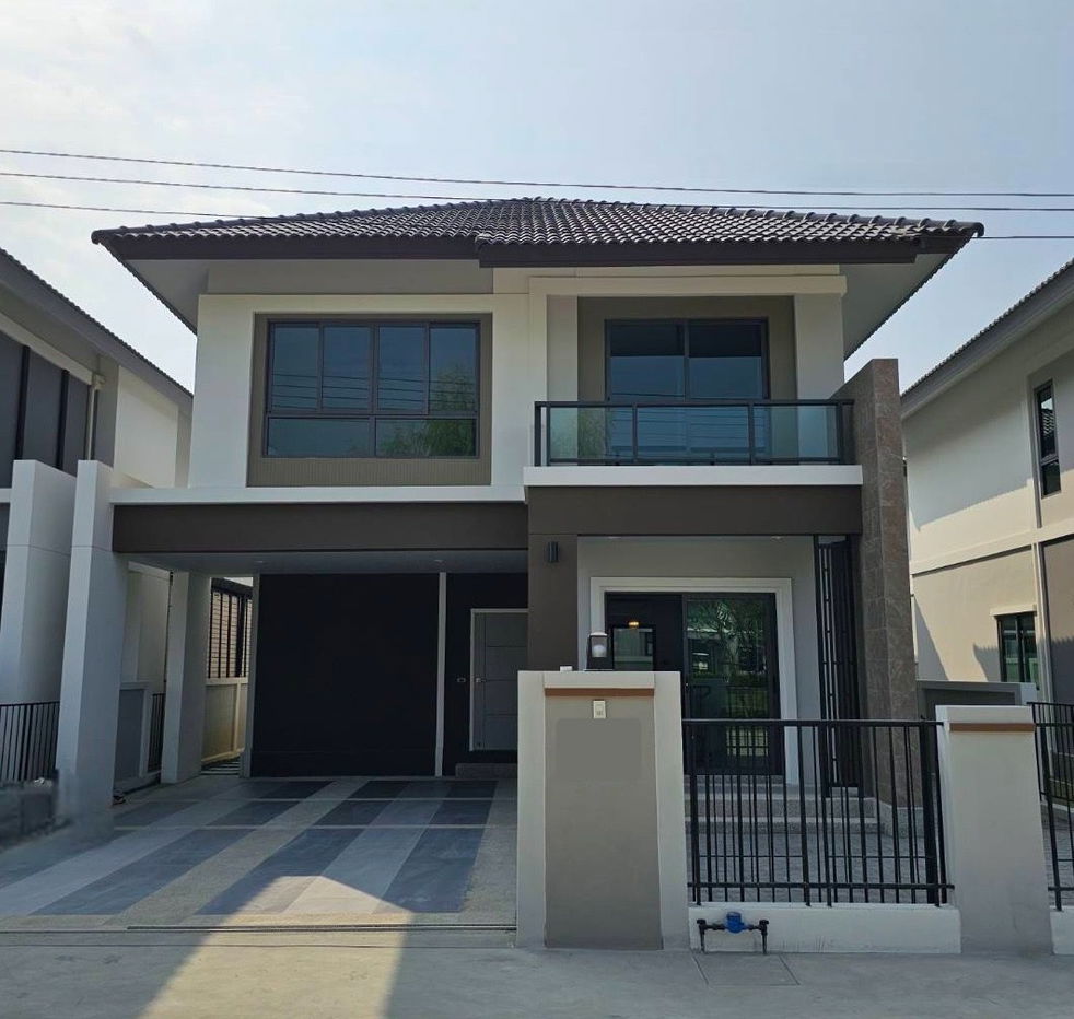 picture 2-storey detached house for rent in Kanchanok Village 12, near Unity International School. Call 082-532-3935. - 1/38